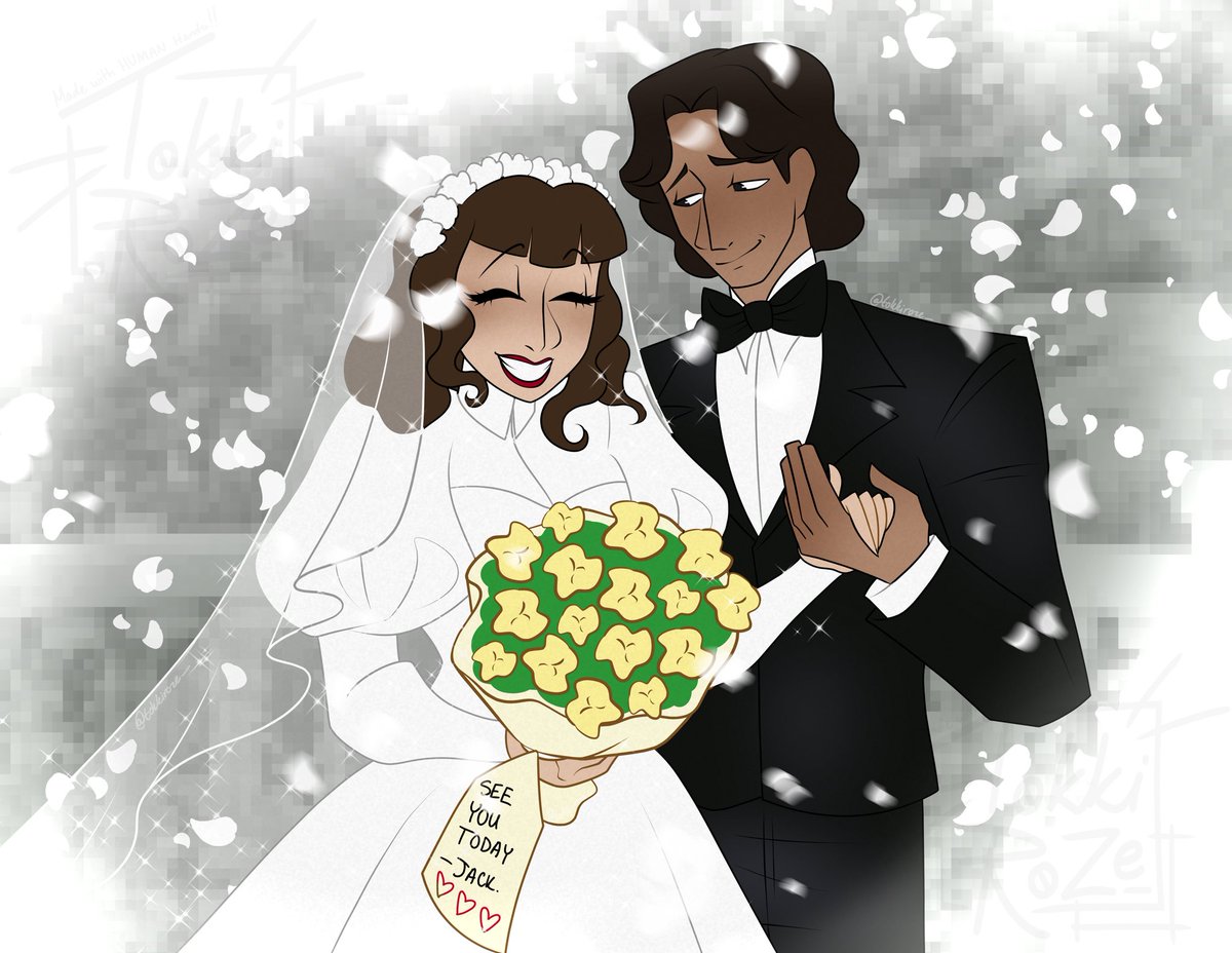 tokkiroze_'s tweet photo. [The “Mr. And Mrs.” Walten Wedding]

I watched the recent Walten Files video and GOD my heart broke for Rosemary.. So we all agree we’re hunting down Felix, right?
#waltenfiles #waltenfilesfanart #rosemarywalten #jackwalten #art https://t.co/HWP6iUNivI