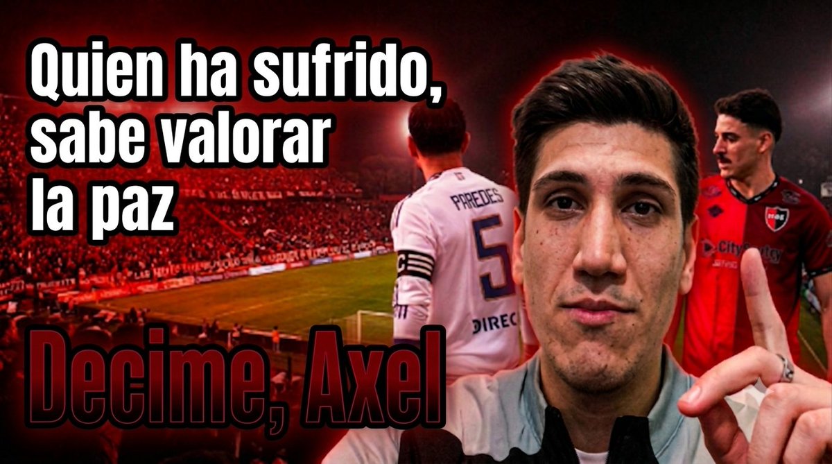 AxelRolon1's tweet photo. Quien ha sufrido, sabe valorar la paz.
Comentario del empate con Boca.

https://t.co/NiFyRMBRfH https://t.co/7t2d95smuS