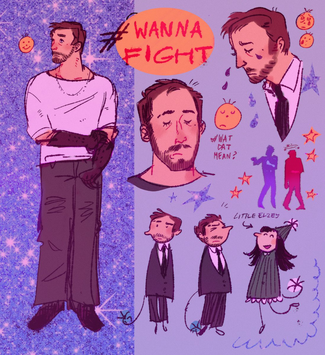 littleelzey's tweet photo. Julian doodle page before I sit down to rewatch Only God Forgives! https://t.co/bMEZbSNRPt