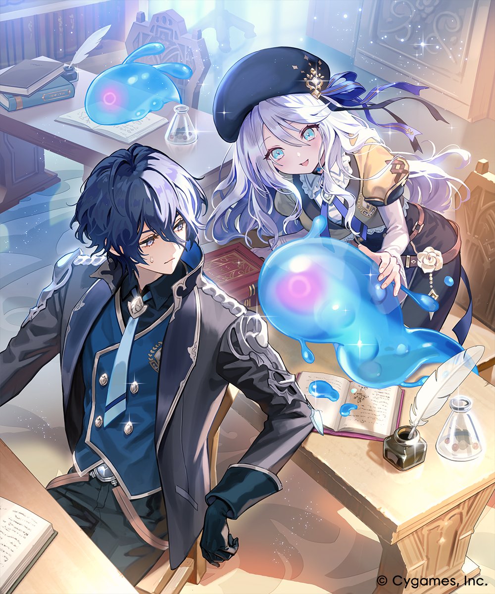 shadowversegame's tweet photo. "Hey there, little guy. This grumpy fellow's your dad."
"I most certainly am not."

✨ Chronicle of Destiny Card Art Spotlight:
Academy Hijinks

#ShadowverseWB https://t.co/zxbBx95iNU