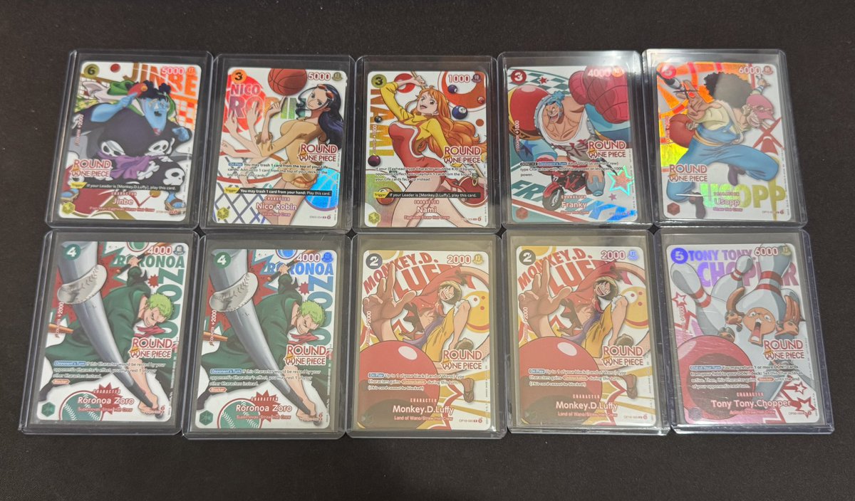 klivio2's tweet photo. i was selected in round 1’s x optcg wave 2!! was able to pick up my cards the day after my birthday! 🏴‍☠️

unfortunately wasn’t able to get the entire crew, but im happy!! https://t.co/zhGHigbgYZ