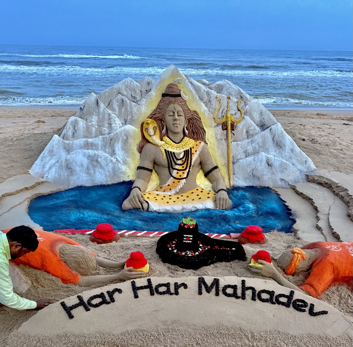 sudarsansand's tweet photo. Har Har Mahadev! 🕉️🙏 https://t.co/oZZgFSICFo