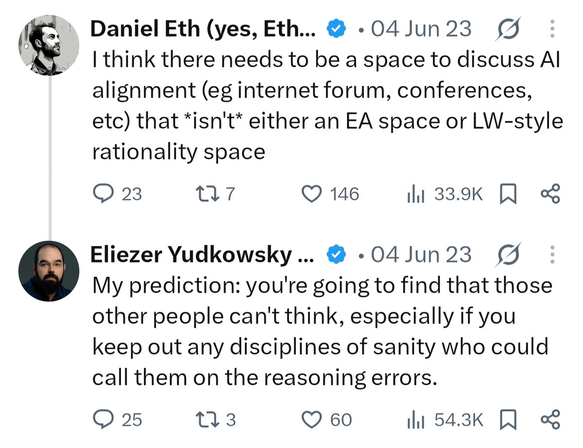 Raskana8's tweet photo. @AndyMasley Yeah, this @ESYudkowsky tweet aged pretty gracefully https://t.co/lidD690yc5
