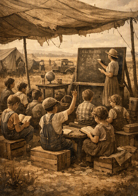msi_press's tweet photo. #Learning in the Dust: #Education in #MigrantLaborCamps
post inspired by the #book, Hazel and Olaf by Sharon Cole
https://t.co/w1ZzN8dM9D
#depressionhistory #memoir #familyresilience https://t.co/C0ejJDueNt