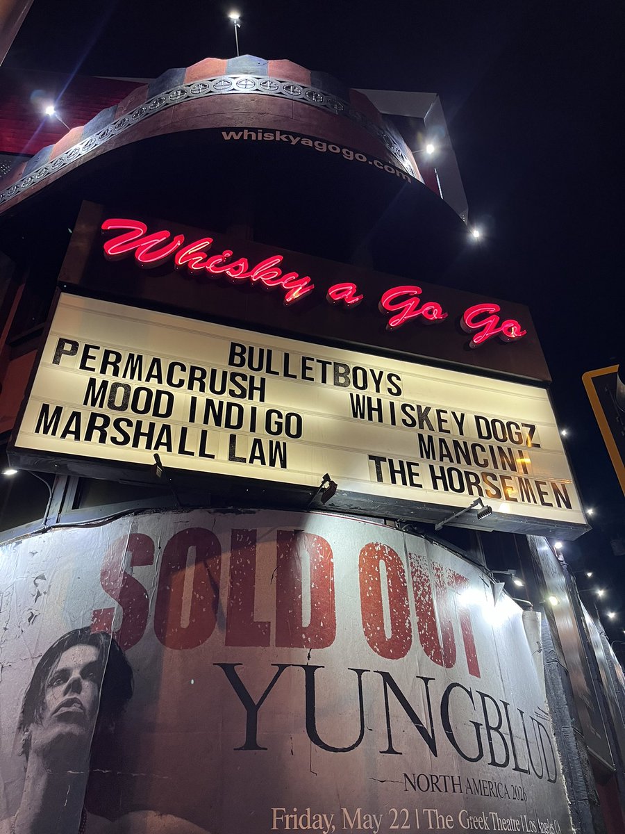 tyasoudegan's tweet photo. What an insane night working for the BULLETBOYS at The Whisky A Go-Go !!  All original lineup !!! Thank you so much Jimmy D'Anda for having me on board 🤘🏼🤘🏼🤘🏼🙏🙏🙏  #rocknroll #sunsetstrip #hollywood https://t.co/QTpFgU1mx4