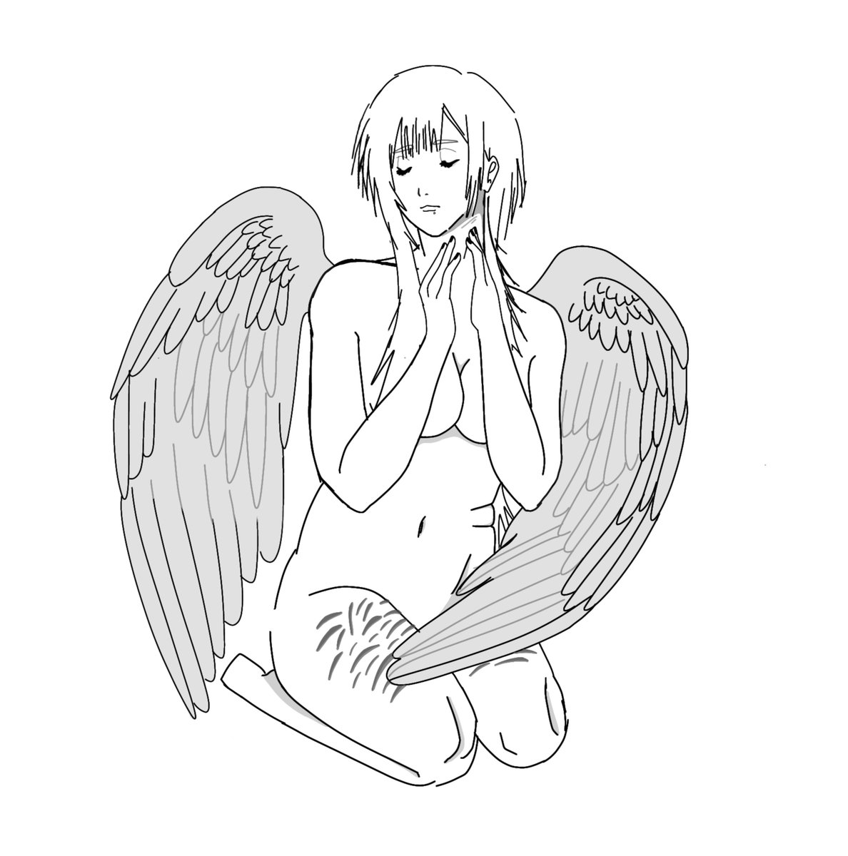 akdnwakd's tweet photo. reupload bcz i wanted to change some details 
say hi to my sona! (⁠.⁠ ⁠❛⁠ ⁠ᴗ⁠ ⁠❛⁠.⁠)
#angel #art #sh https://t.co/rqPibPoT2Y