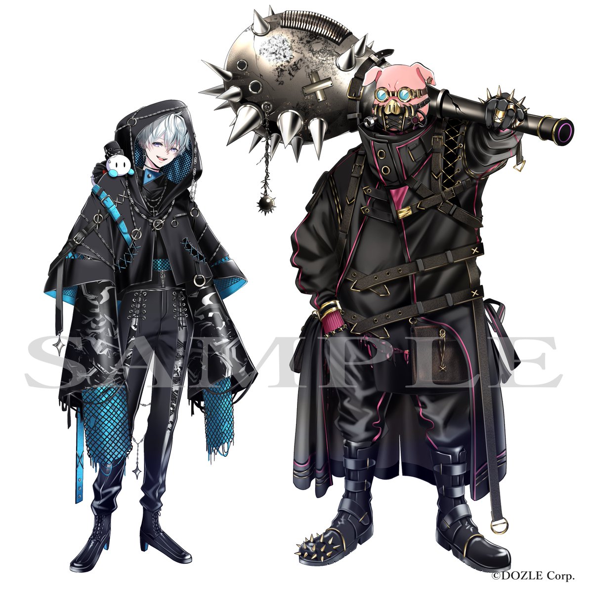 hotake6379's tweet photo. 【work】

改めまして
ドズル社（@dozle_official ）の皆様を
【DOZLE Corp. VILLAINS】ver.にて描かせて頂きました🐻‍❄️🎩

画像は4枚載せさせて頂きます。
※掲載許可頂いております。 https://t.co/9GHDnjCcWj
