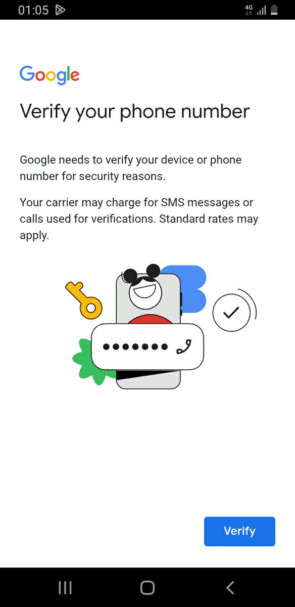 AtefBen35525's tweet photo. Hi @AskGoogle @GooglePlay,
Many users are currently facing a recurring "Verify your phone number" prompt from Google Play services. The verification fails even with sufficient SIM balance. Is there a known issue or server outage causing this? Please look into it.
Thanks! https://t.co/UXF8IPcu7G