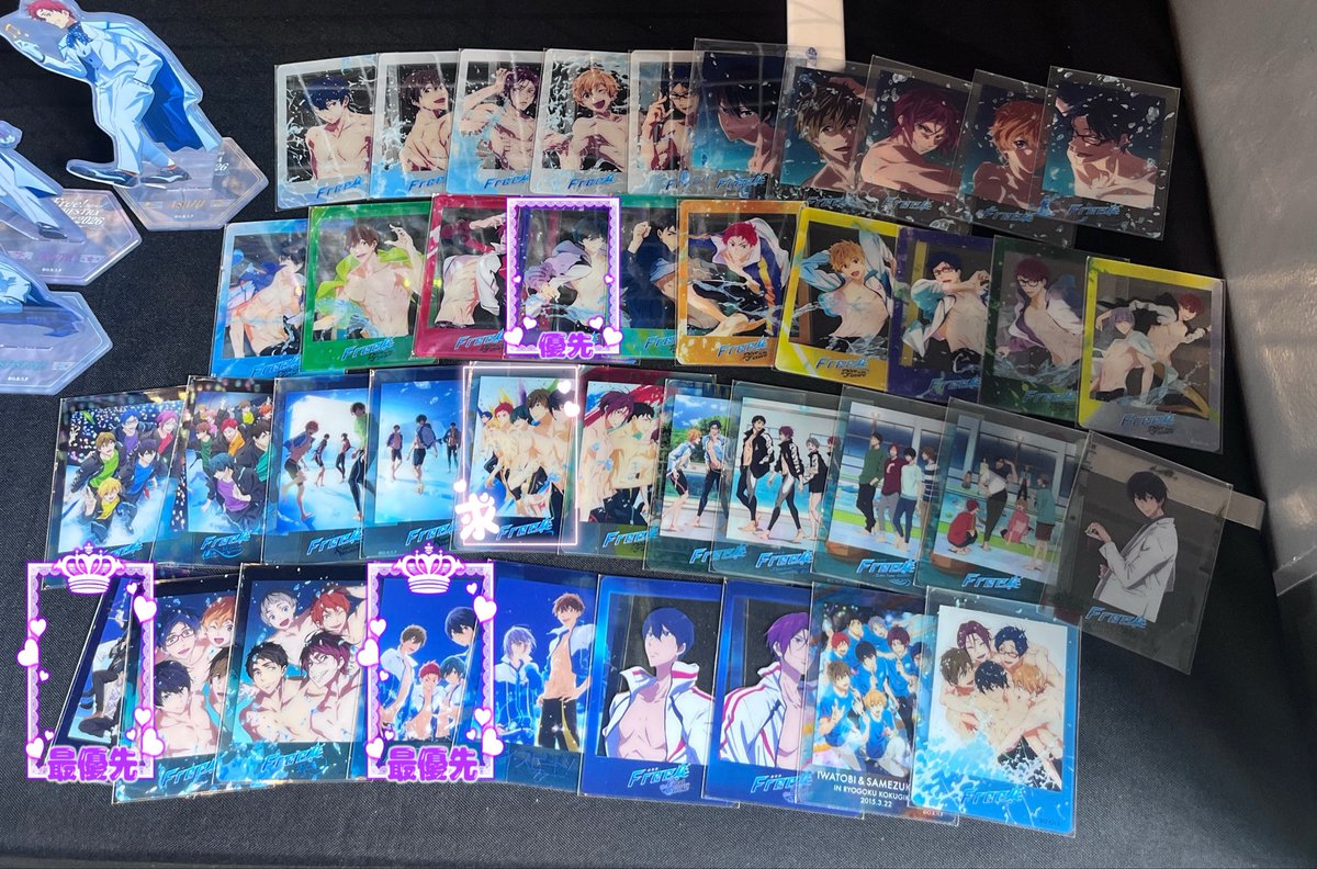 yryr792's tweet photo. 【交換】Free! オケコン クリカ クリアカード

譲￤ES DF FS遙 岩鳶鮫柄フェス TM約束鮫柄

求￤画像2 

▶︎画像1上段は迷っているため最優先(ハイスピ4人･岩鳶中学)との交換のみ
▶︎リトリン必読

お気軽にお声掛けください🌸 https://t.co/1FqjwuYYqx
