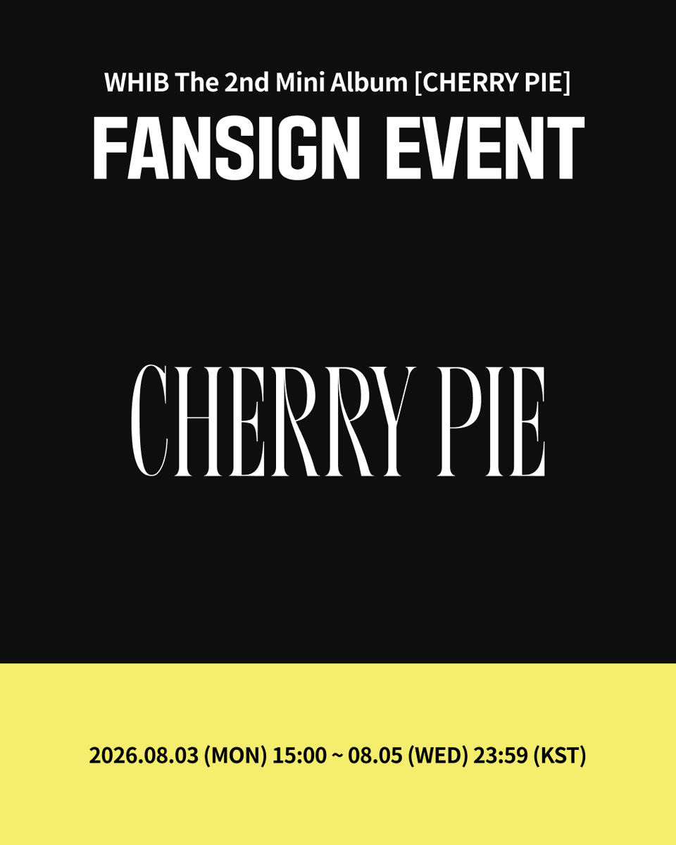🆕【 WHIB 】 WHIB - The 2nd Mini Album [CHERRY PIE] 💛1:1フォト会