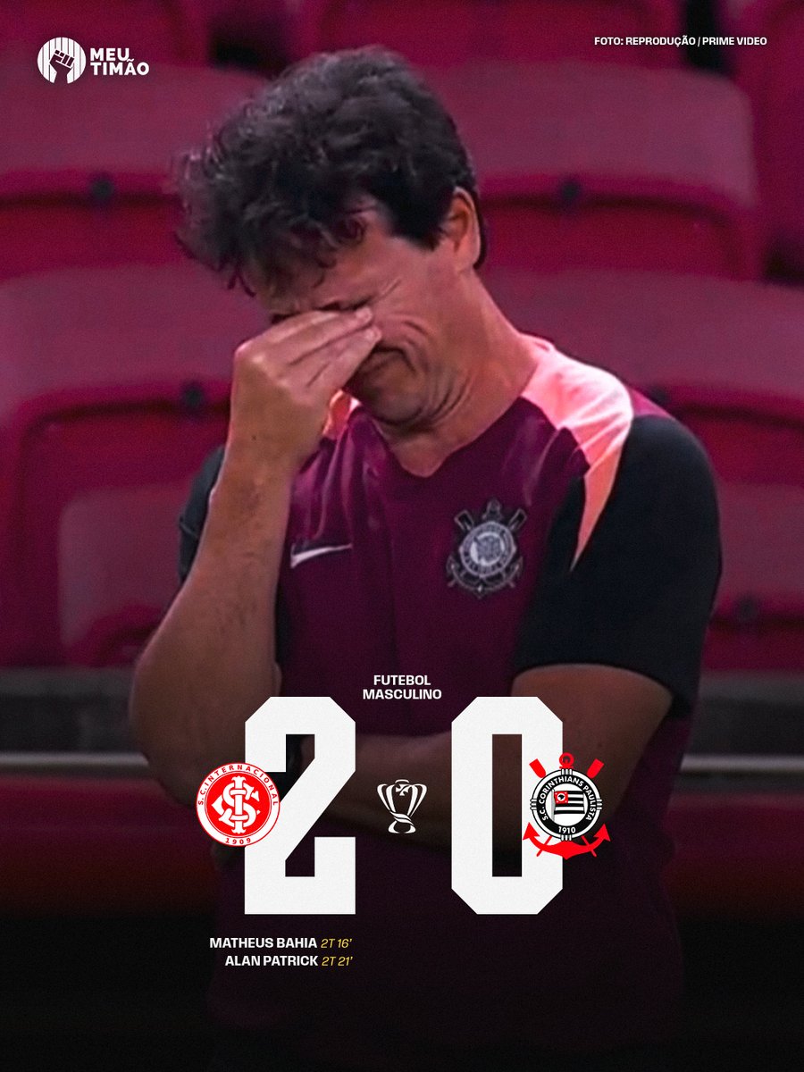 MeuTimao's tweet photo. Corinthians faz jogo terrível e perde para o Internacional no jogo de ida das oitavas de final da Copa do Brasil.

🔴 Apoio: @kto_brasil - Jogue com responsabilidade (+18) https://t.co/jiQX308lud