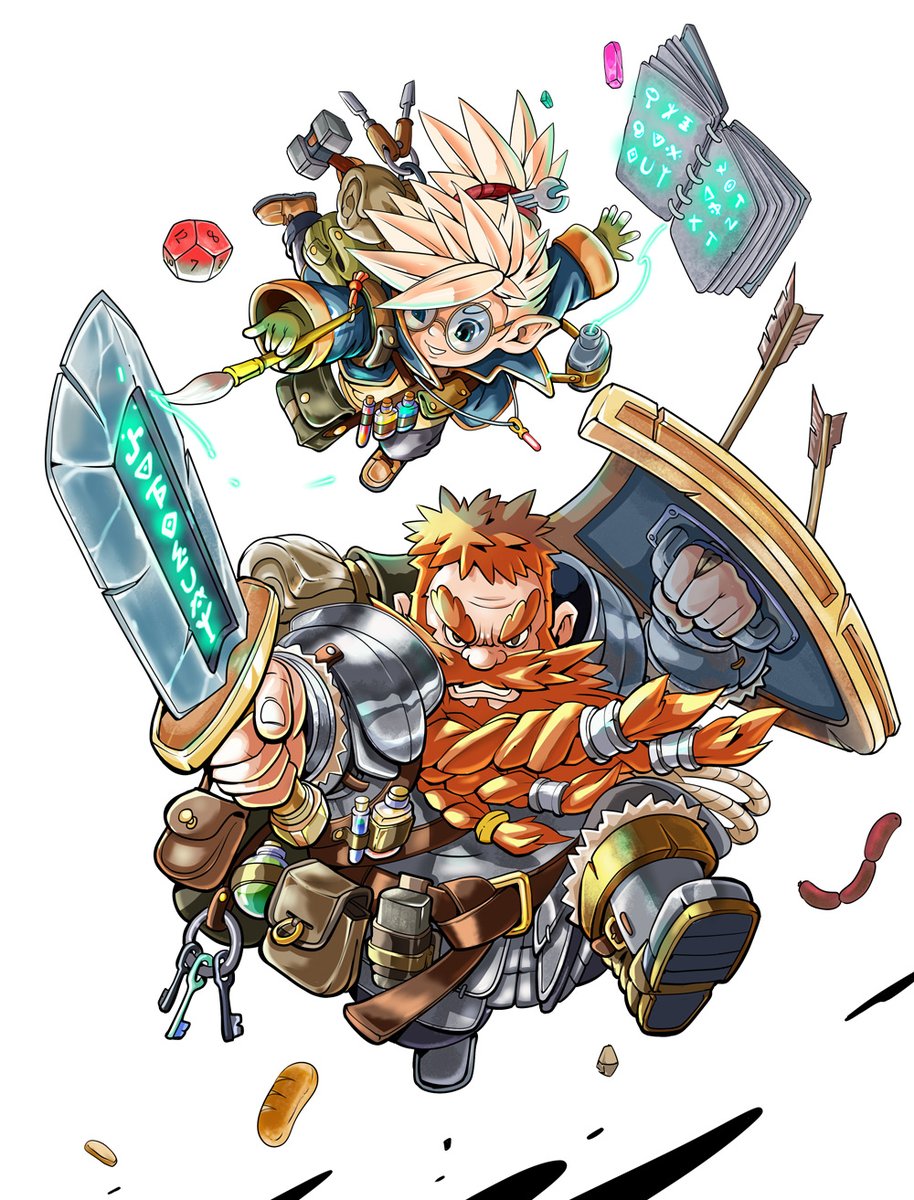 retromanstudio's tweet photo. Character Illustrator D&D
Borin -Dwarf Fighter
Lyren - Gnome Artificer
By Aephai
Commission open
#dungeonsanddragons #commissionㅤ #charecterDesign https://t.co/mNs65Vua5F