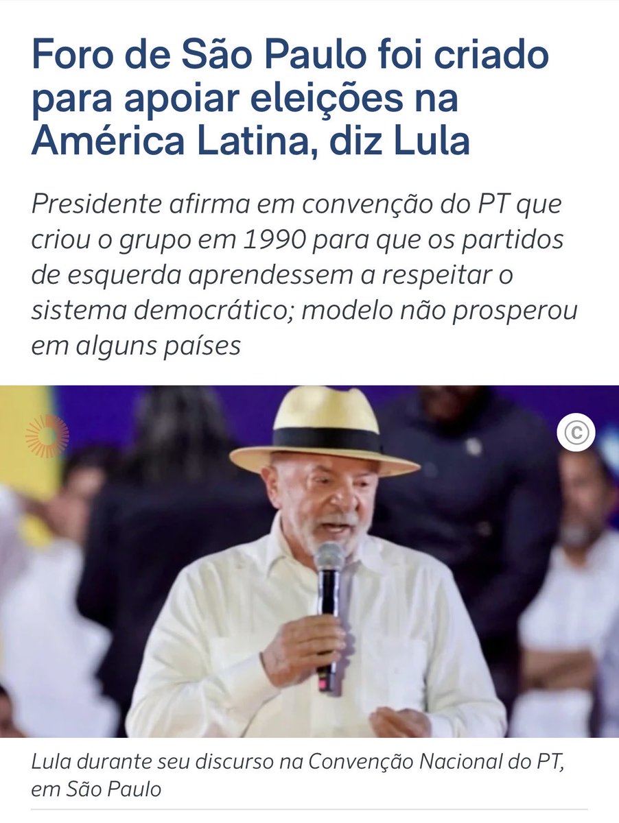 Rconstantino's tweet photo. Criou o Foro com Fidel Castro, o maior ditador do continente, para “ensinar democracia”… 🤡🤡🤡 https://t.co/qL1IF5AGoK