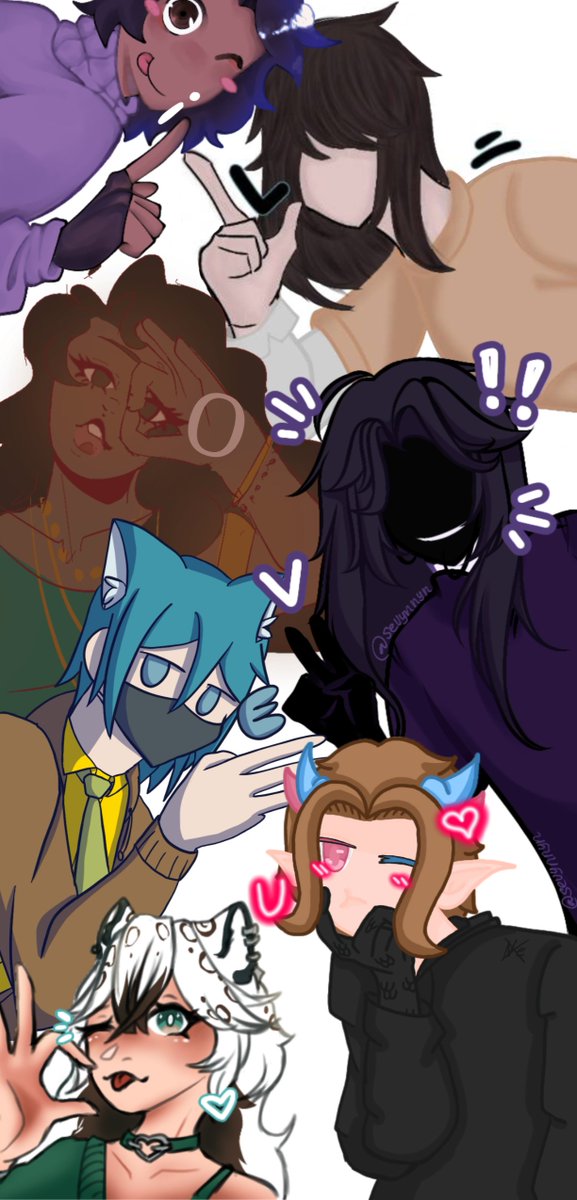 rayneoin's tweet photo. Lovely art collab with all the lovely people on the Rayeoin team!!
In order from top:
Doctor.
Nanami
Purplen
Sevynnyn
Yuukase/Chiyoko (me)
Nex
Ashina
#rayeoin #artcollab #gamedev #artists #artist #visualnovel #project #theaceofhearts #taoh #tcohm #thecourtofhikikomoris #music https://t.co/b5NkTscNtR