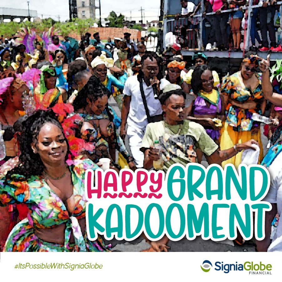signiaglobe's tweet photo. Happy Grand Kadoomant, Barbados! It's your time to unwind and enjoy youselves. Be safe and have a great day!
#SigniaGlobe #thinkoutsidethebank #ItsPossibleWithSigniaGlobe #YourFinancialPartner #CropOver2026 #Kadooment2026 https://t.co/EqH0YcqTw8