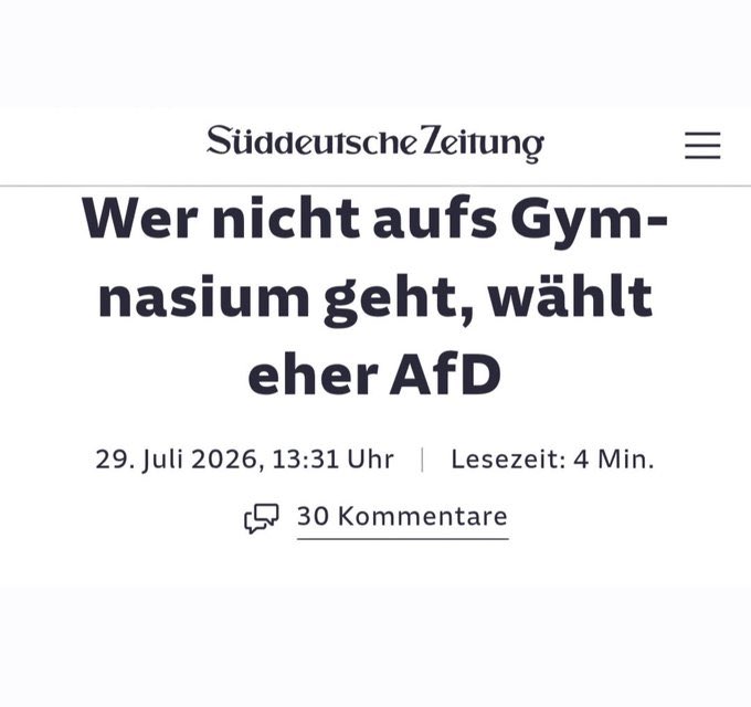 UweLohmannAfD's tweet photo. Wer aufs Gymnasium geh auch 😅 https://t.co/LhVtNKLFO4