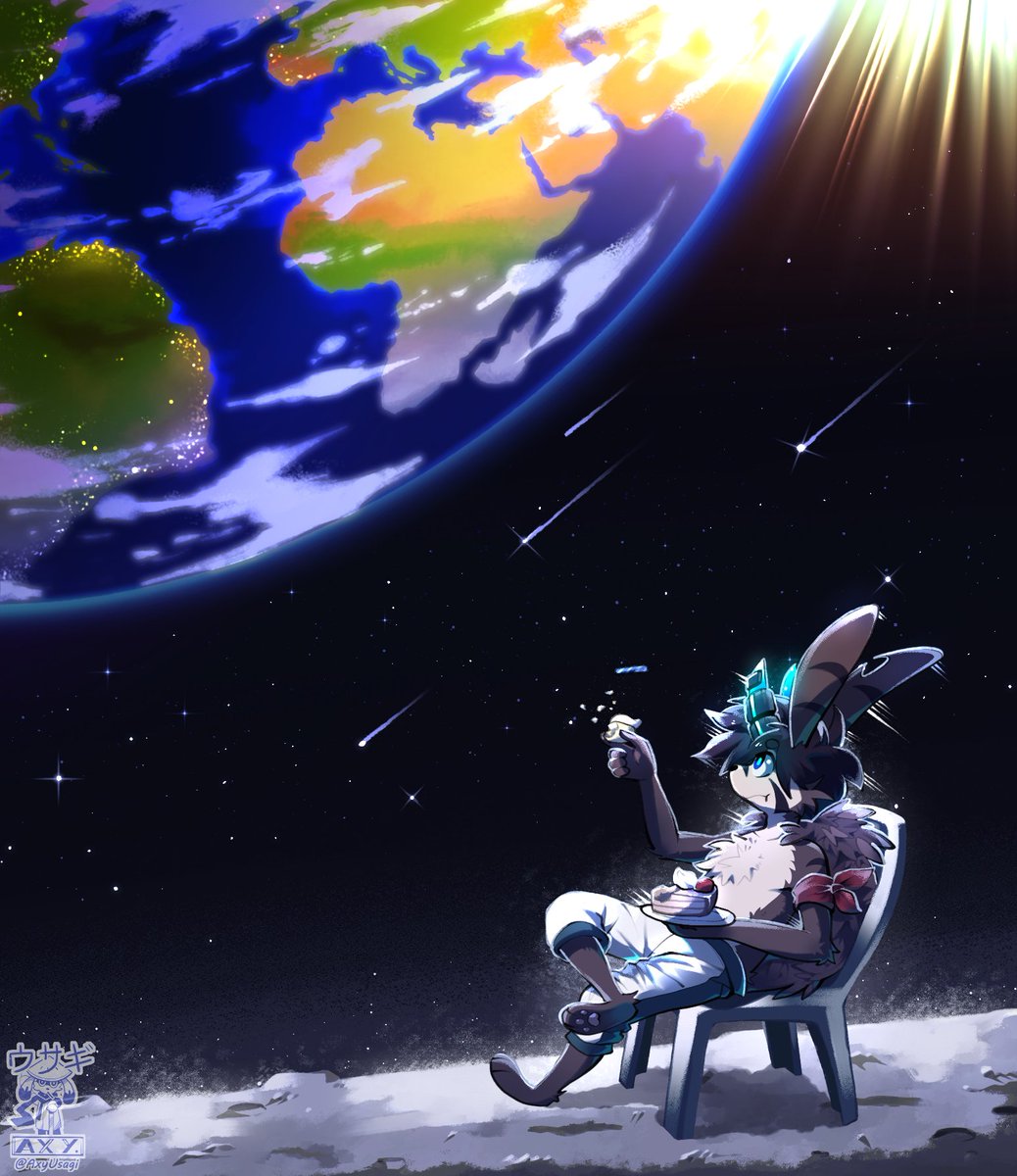 AxyUsagi's tweet photo. It is very lonely up here... https://t.co/RmUi5bab2P