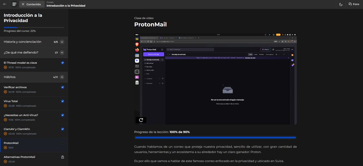 samtome97's tweet photo. Terminé de ver la clase de @BoringPrivacy y aprendí sobre la protección que podemos añadir a los correos que enviamos.

Tomé muchos apuntes y también estuve realizando unas pruebas para esconder el contenido de los emails desde el remitente, usuario de Proton, hacia el receptor, usuario de Gmail.

Y lo que más me sorprendió fue lo que enseñó @StarkPrivacy.

La llave pública PGP que podemos crear y utilizar para resguardar aún más nuestra privacidad.