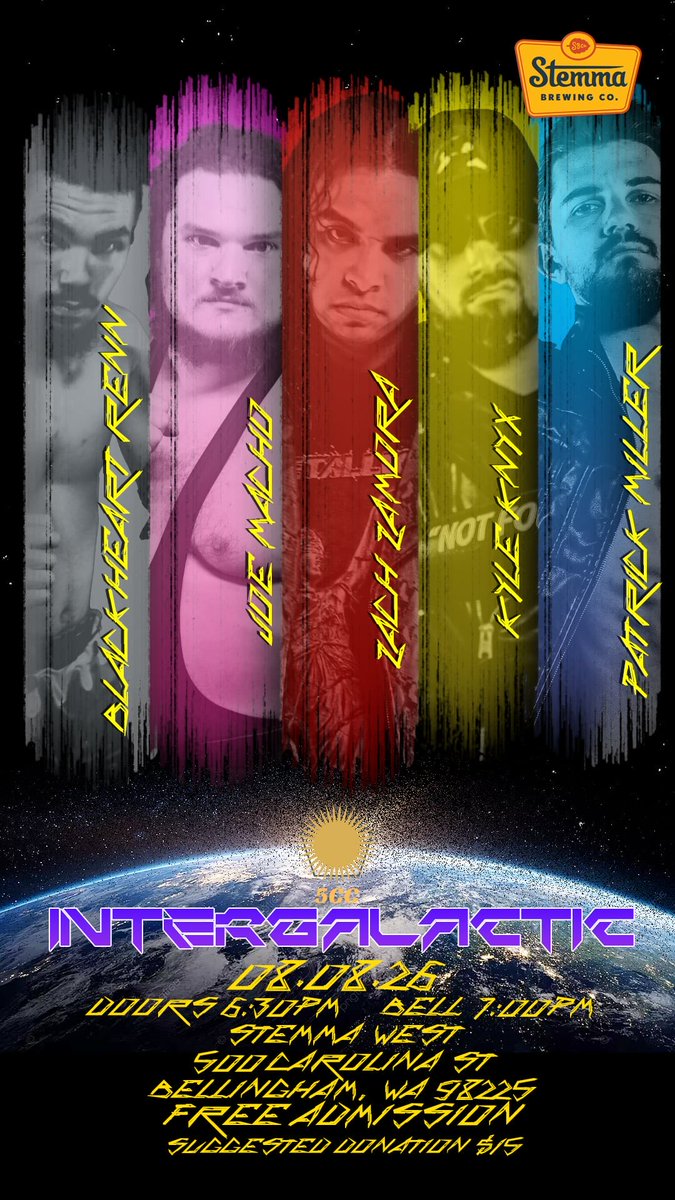 5CCWrestling's tweet photo. Bad blood and a new name in an ELIMINATION FIVE WAY MATCH?! Not something you’re going to want to miss. Catch us outside at Stemma West on August 8th! https://t.co/B0JgPIuFP2