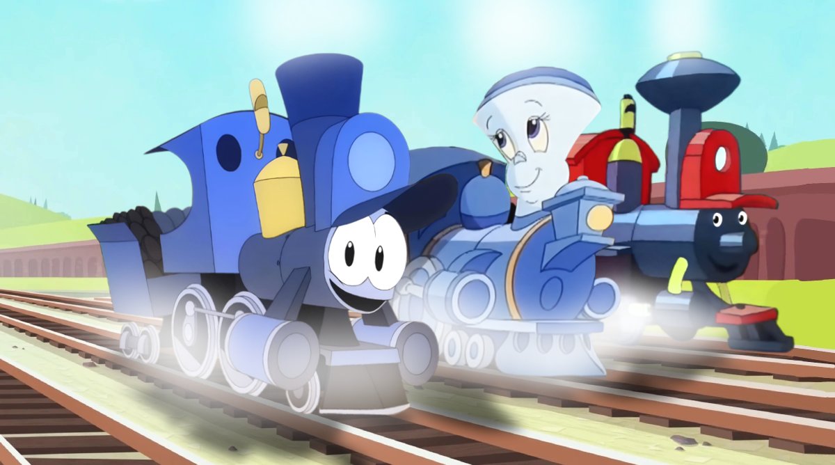 KeenanAndrews7's tweet photo. Linus, Tillie and Casey Jr #TheBraveLocomotive #Linus #TheLittleEngineThatCould #Tillie #Dumbo #CaseyJr https://t.co/DdetMILQbd