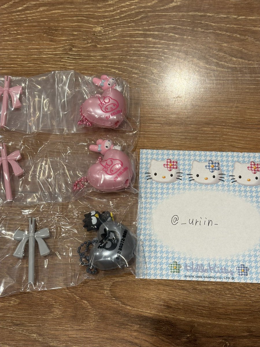 _uriin_'s tweet photo. @Tso0eov8G2d76wp はじめまして、検索から失礼いたします。
当方ばつ丸を所持しております。
キティとの交換を希望です。
纏めてとのことですので難しいとは思いますがご検討よろしくお願いいたします。 https://t.co/ogGDMT2d0z