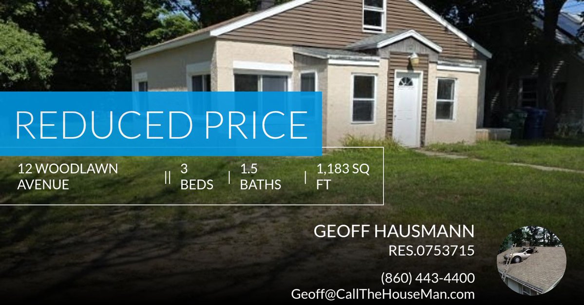 CallTheHouseMan's tweet photo. This recently reduced home won't last long so don't wait to set up a showing! Don't hesitate to reach out at (860) 443-4400 or send to someone who might be interested. https://t.co/wRqlDFrau0 https://t.co/hqva3RuaSk