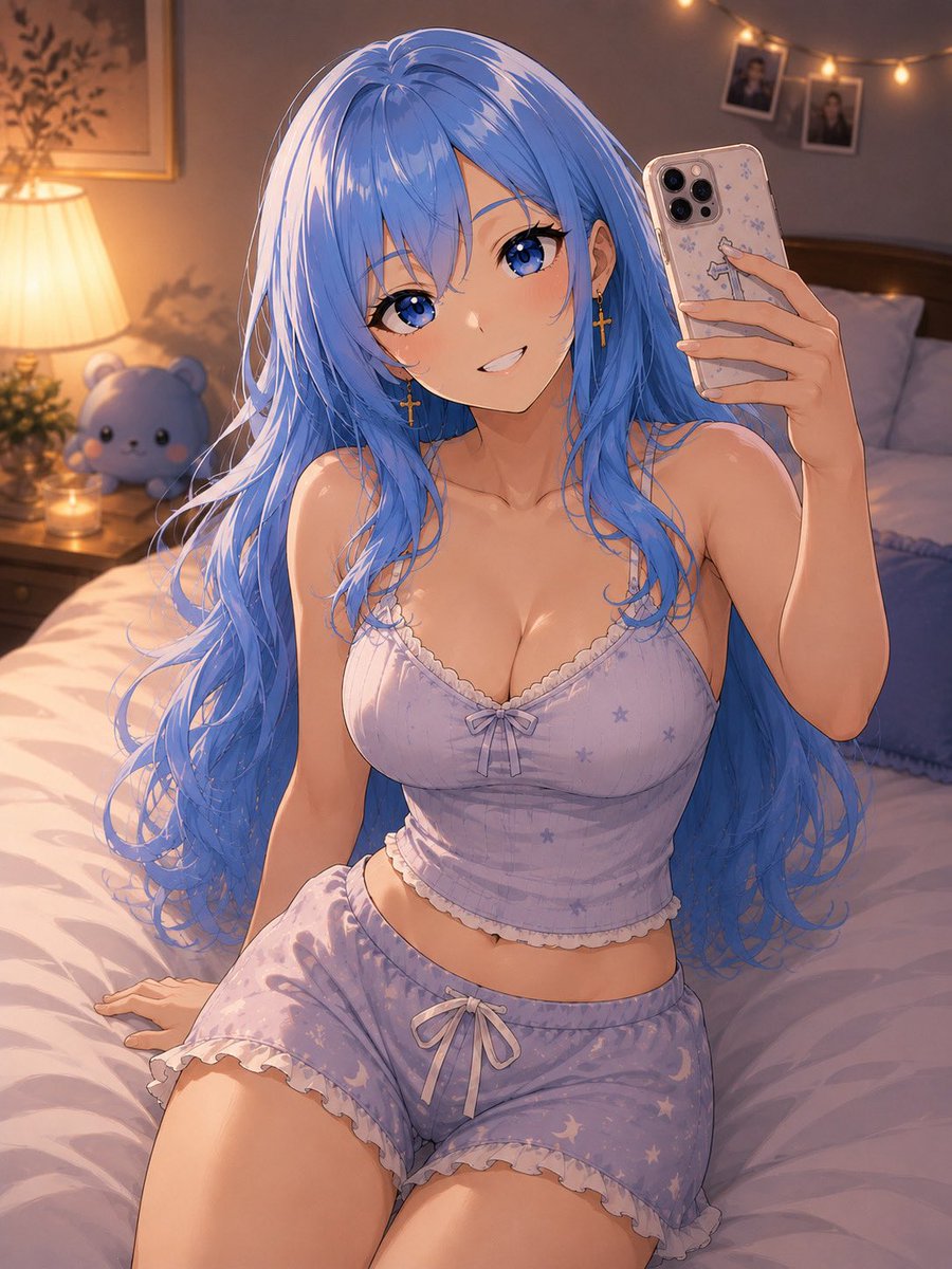 GlacialTide's tweet photo. @LimitlessFIow Busts through the door, also in her PJ’s. 

“I got your text, Becky! No fair, Rem! Why have you been hogging the best bed in the guild?” 

Plops down next to Becky on the bed. “Should we take a picture for the LacriGram?” https://t.co/rjbPU0qogm
