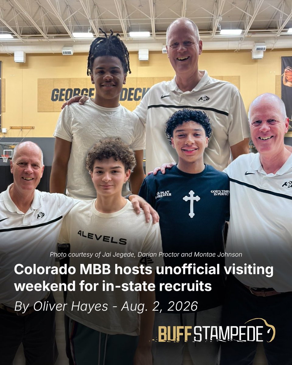 ocuhayes's tweet photo. NEW: Colorado MBB hosts unofficial visiting weekend for in-state recruits

Alongside ‘27 Jai Jegede (@jaijegede2), ‘28 Darian Proctor (@DarianProctor04) and ‘28 Montae Johnson (@MontaeHJohnson), ‘28 Kayden Patrick (@KaydenPatrick23) also visited the #CUBuffs… 

@TruColorado2028 @COCollective303