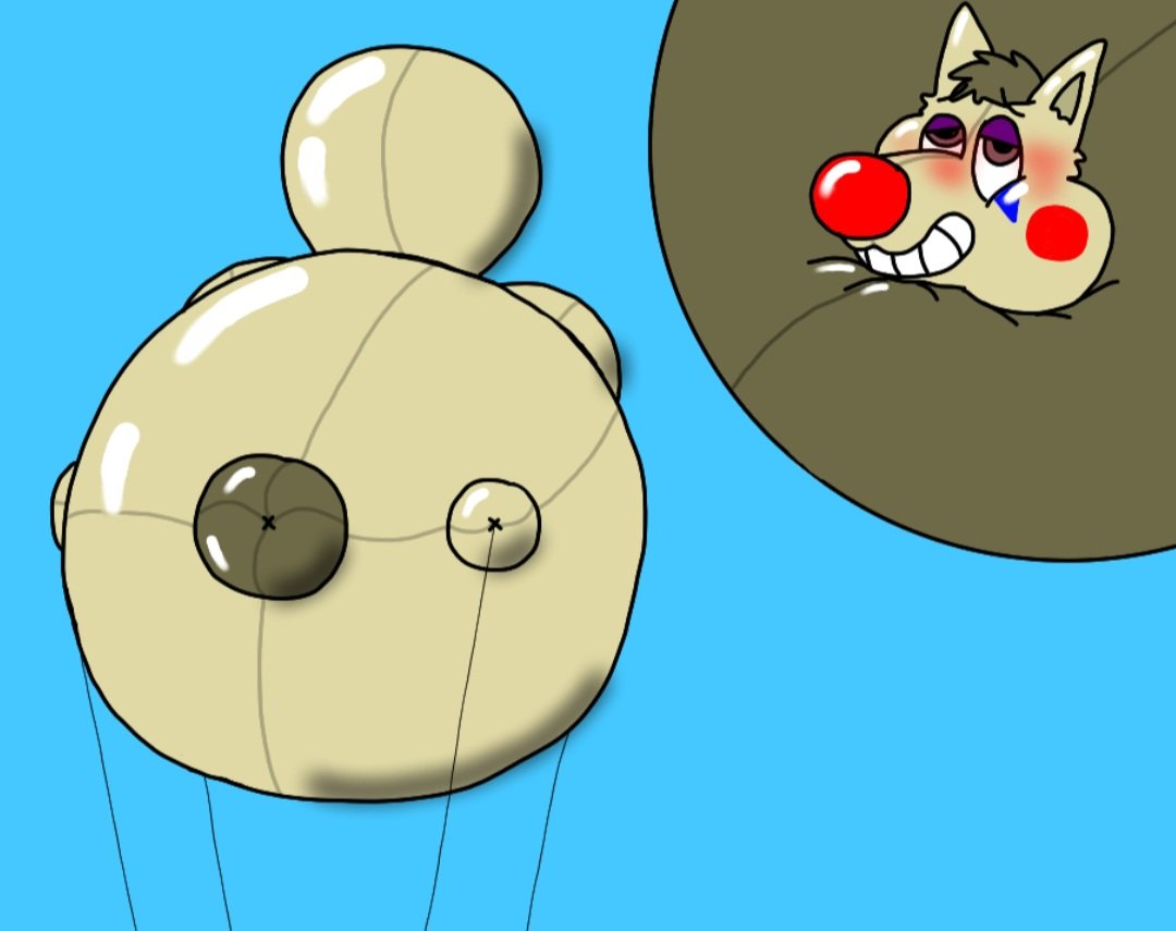 kaden_trei8016's tweet photo. Looks like 2 of my lovable toys decided to join in on Airborne August, uuuuh. They seam to be enjoying it a little too much heh :03

#clown #blimp #furry #pooltoy #AirborneAugust #inflatable #inflation #overinflation https://t.co/20qIbG1zXU