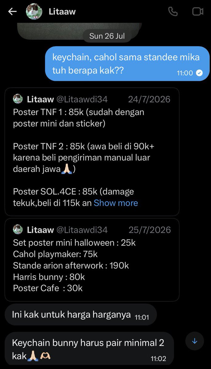 kolorwoojin's tweet photo. Mau cerita aku yang lagi di ghosting☝🏻

awalnya tuh aku ada ngetwt wtb aab harris kan di #warungeos trus ada beberapa yang repli disitu termasuk kakak ini, aku lupa waktu itu kalo ga salah aku ada ijin buat dm dia deh soalnya dia ada nawarin keychain bunny punya harris jdi aku ijin dm, dan ternyata dia lebih dulu dm aku kaya yang di ss ini pokoknya obrolannya gitu gaada yang aku kurangin sedikitpun