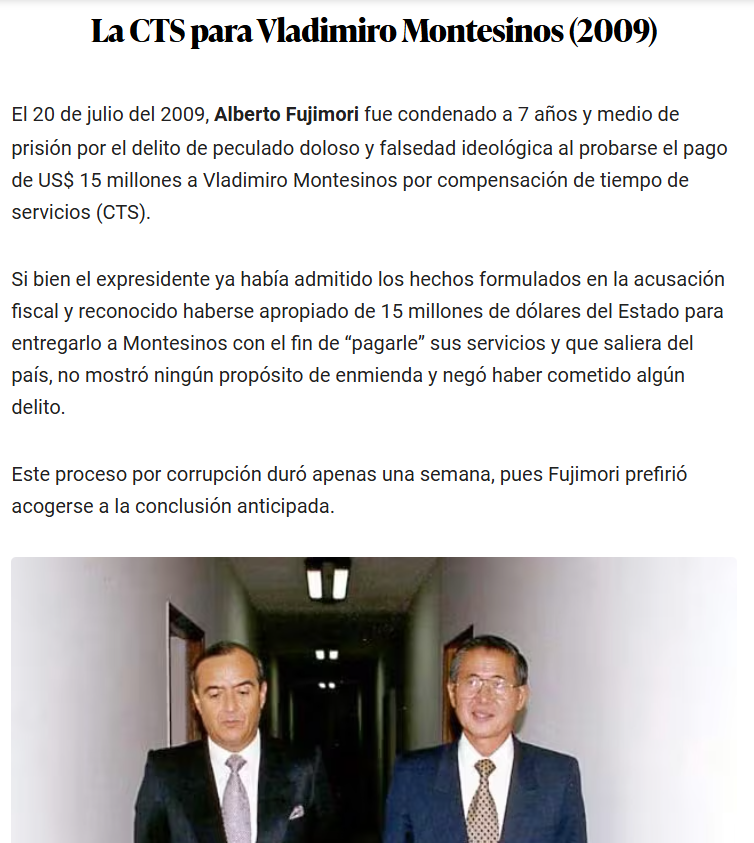 gustavo98914281's tweet photo. @KarlaSchaefer ¿Cuando los Fujimori van a devolver lo que Alberto se robo?  El se allanó al juicio por los $$15M. Reconocio su delito. https://t.co/SZZ6xhZJBq