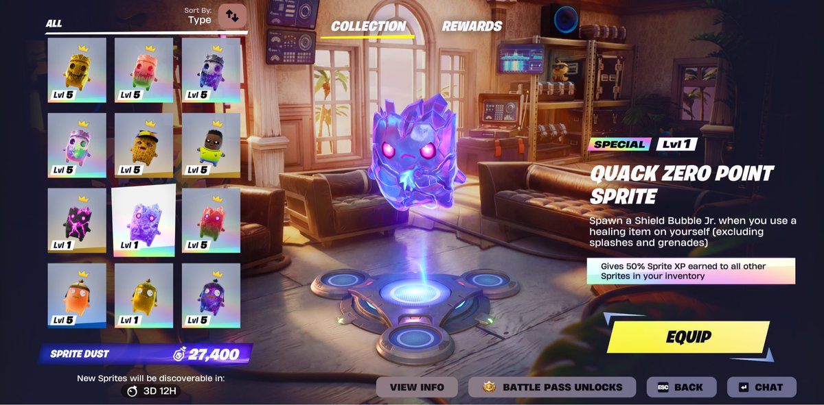 emmytea3's tweet photo. Finally got the quack zero point sprite ๐ฅ
Btwww if anyone has the galaxy ZP, galaxy grim, or holofoil ZP Iโd be down to trade๐ฉท
#fortnite #spritehunting #zeropoint https://t.co/weWqUgvwnI