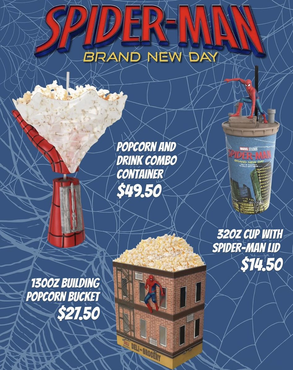 bkontheair's tweet photo. Don’t forget the #popcorn 🍿🍿🍿🍿🍿🍿 #SpidermanBrandNewDay #popcornbucket #SpiderMan @SpiderMan https://t.co/Sz3S2qcNQn
