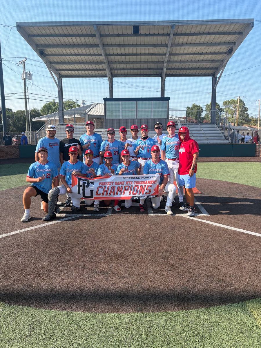 PG_NTX's tweet photo. 2026 15/16U Southwest Wood Bat Championship

🏆Champions: Scorpions Team Easton BCS
🥈Finalist: MVP 15U Madison
🏅MVP: Cooper Gray (https://t.co/c1ffBppKPB) 7R 5H 2B 3B 4RBI 7SB 6BB
🏅MVPitcher: Luke Cagle (https://t.co/VUfgZnNLJP) 5.2IP 5K 6H 3BB 3ER https://t.co/YGwnESnKbe