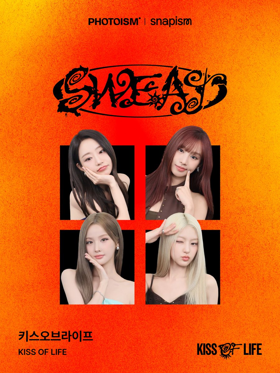 PhotoismJP's tweet photo. PHOTOISM X KISS OF LIFE
ARTIST FRAME & snapism OPEN !

「KISS OF LIFE」の3rd Single [SWEAT]の発売を記念してのアーティストフレームとsnapismがオープンいたします。

*snapismフォトカードはA・Bの2種類のバージョンがあり、選択したバージョンのメンバーカードから1種がランダムでプリントされます。

📅 08月04日(火) – 09月10日(木)

※ 「Gap Factory Store ユニバーサル・シティウォーク大阪店」を除く、Photoism全店舗で撮影をお楽しみいただけます！ 
※ snapismはPhotoismの一部店舗内に設置されております。下記店舗にてご利用いただけます。 
📍原宿竹下通り店 
📍渋谷センター街店 
📍PLAY 新大久保店 

ONLY IN PHOTOISM