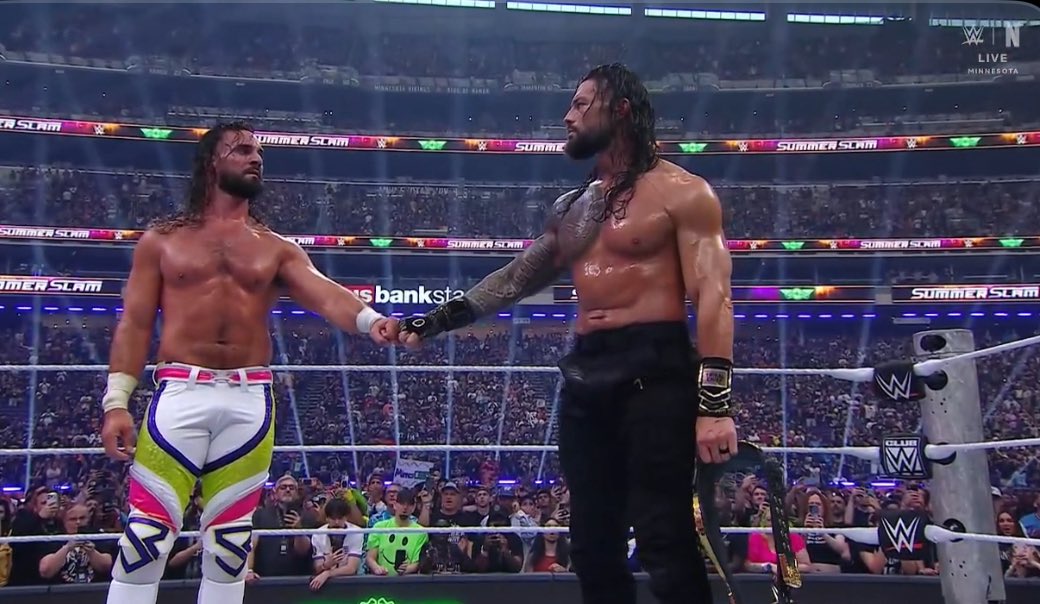 reigns_era's tweet photo. LEGENDS. 

THE FINAL CHAPTER IS CLOSED

❤️

#SummerSlam https://t.co/u93c3OnQDt