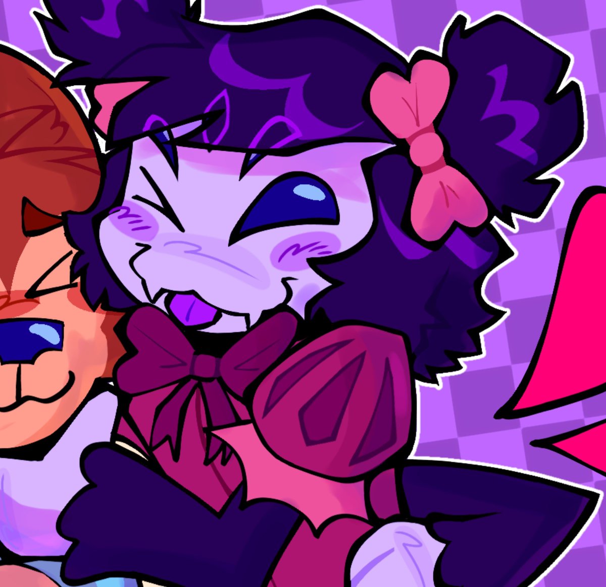 muffetpilled's tweet photo. These 2 drawins have a 1 year difference btw....i think she helped me a Lot to improve my artstyle 🥹 https://t.co/oQPSiFAZtx