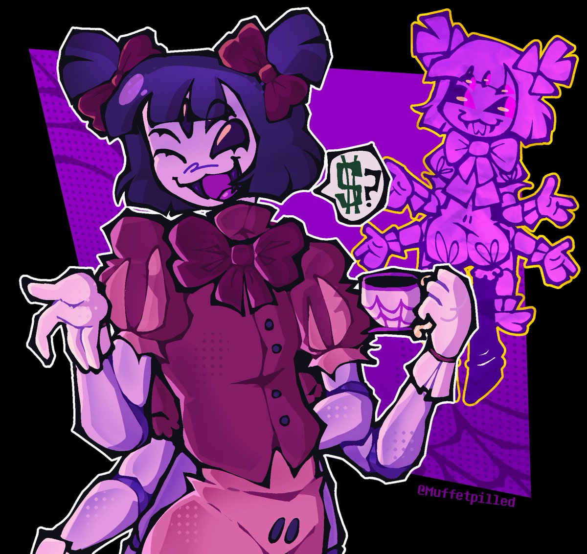 muffetpilled's tweet photo. These 2 drawins have a 1 year difference btw....i think she helped me a Lot to improve my artstyle 🥹 https://t.co/oQPSiFAZtx