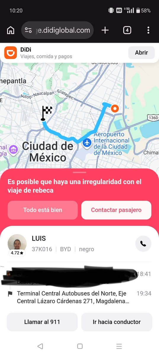 RbkTorr's tweet photo. Hola buenas tardes me ayudarían a reportarlo o saber de esta persona.
El día de ayer este sujeto se llevó 3 maletas, llegué a mi destino que fue la central de autobuses y al llegar baje para abrir la cajuela y al querer abrirla el acelero y se fue ya lo reporte en Didi+ https://t.co/vgdEQrNioH