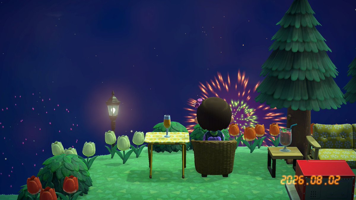 tasao_ts's tweet photo. 初めての花火大会。
昨年7月にあつ森を始めるも8月頭にSWITCHSportのバレーボールにハマったため、去年の花火大会は見ずに終わった…
そこから7ヶ月放置ののち開拓を再開🏝️🪏
今年はそれなりに島の開拓も進んでる中で迎えた花火大会なので、いろんな場所で写真も残せて良い思い出になった😊 https://t.co/SugNz4afqw
