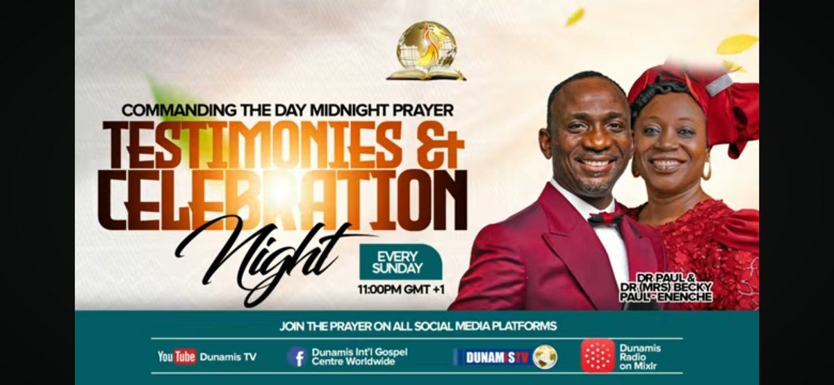 reginaldosmith1's tweet photo. https://t.co/IsNbHWgYzU
#CommandingTheDayMidNightPrayer #CTDMP #commandingtheday #MidnightPrayers #prayer #DrPaulEnenche #DrBeckyPaulEnenche #reginaldosmith1 #ItsPossibleWithGod #childofGod #itspossiblerobs #WordOfGodisPowerful #Africa #pray #gospel https://t.co/4mbHPRaDHx