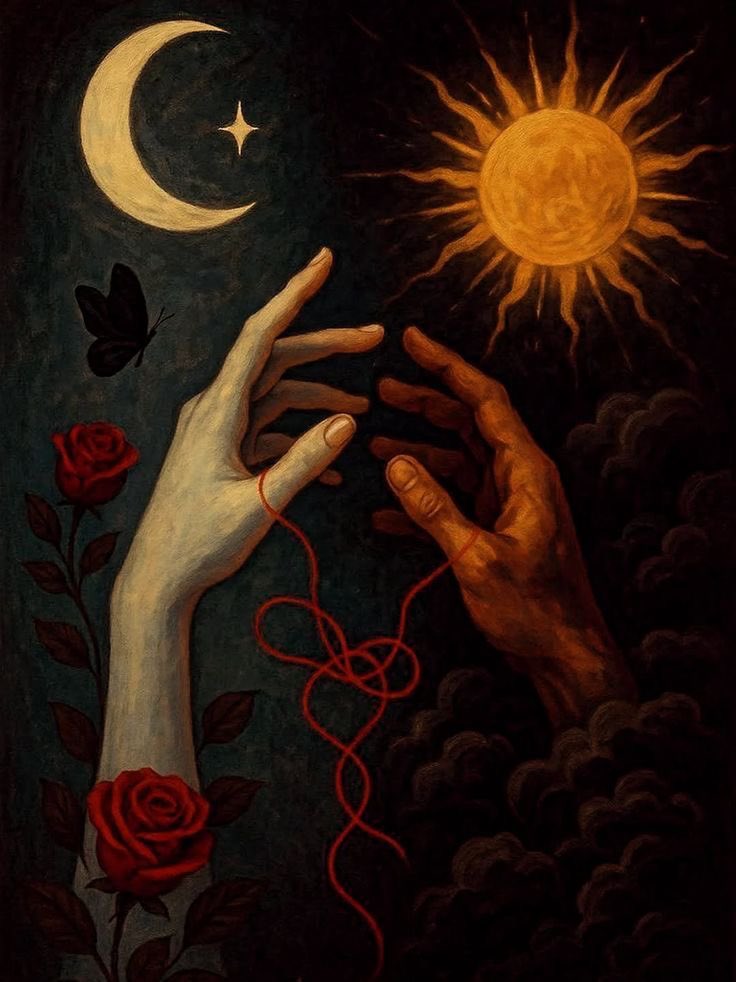 MidnightAche99's tweet photo. A beautiful maiden stopped me on the pathway.

She wished to speak of the sun and the moon,
as though they were old companions
who had long forgotten how to share the same sky.

She asked which I loved more.

I told her,
“I have walked beneath both,
yet neither has ever looked upon me
the way your eyes do now.”

The sun warmed her smile.

The moon kept my secret.