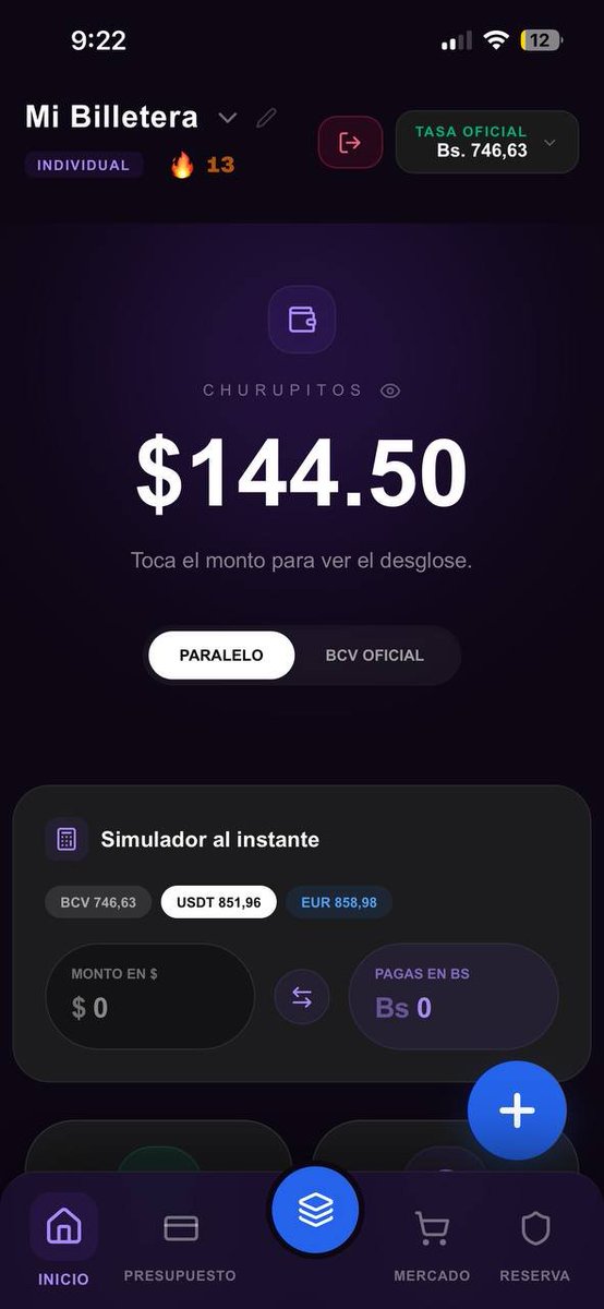 dmvictorm's tweet photo. Soy venezolano y estudiante de economía. Me cansé de sacar cuentas entre el dólar, el bolívar y el USDT en la calculadora del teléfono.

Así que construí:  Pote 

Una app de finanzas hecha para nuestra realidad y nuestra jerga:
✅ Controla tus ingresos en $, Bs y USDT
✅ Tasas BCV y paralelo al día
✅ Potes compartidos con tu pareja o tus panas
Ojo, te regaña cuando botas la plata
Pruébala, es gratis 👇
https://t.co/ffR1UHQkhy