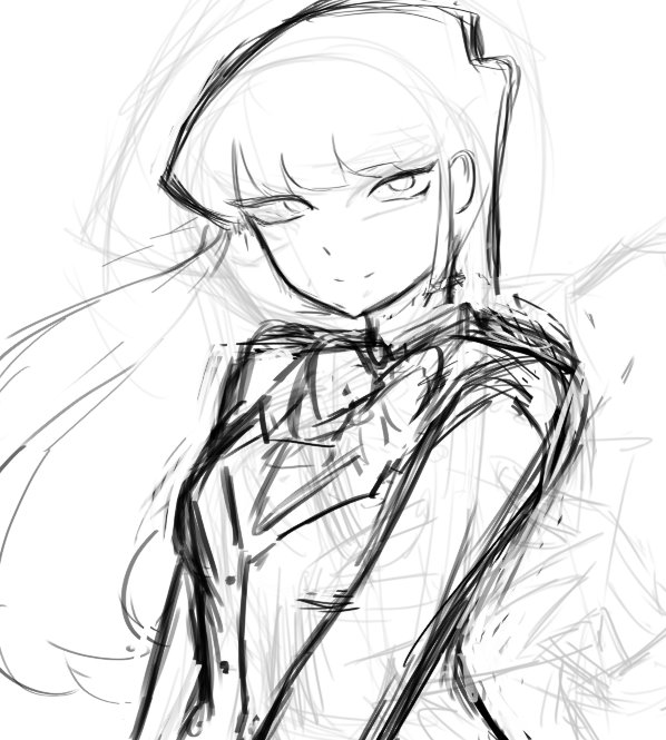 naaatuc's tweet photo. Siempre me quejo de que me cuesta hacer el lineart, pero mis bocetos se ven así.. (pronto nuevo komi dibujo) https://t.co/ZNpx0EJbng
