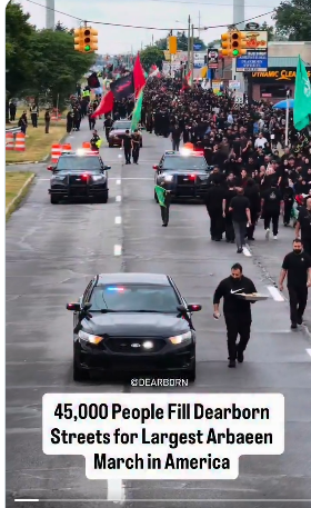 bulkeley_john's tweet photo. And notice one important thing. Not a single American flag. Nothing. They never wanted to be a part of this country because assimilation was never the end goal. Domination was. Like locusts, they seek to dominate whatever areas they infest. They want to take over sections of this country because that's their sick way of globalizing the Intifada. This is the true danger within America.