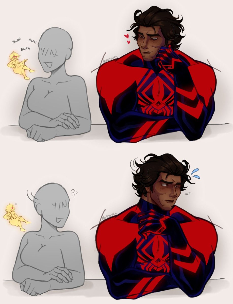 s4dxim3's tweet photo. Baby boy 
#MiguelOhara #migueloharafanart #spiderman2099 #AcrossTheSpiderverse https://t.co/VQii43JyTR