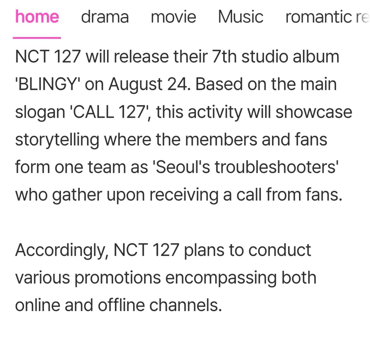 127streams's tweet photo. "#NCT127 plans to conduct various promotions encompassing both online and offline channels."

🔗https://t.co/HuLw8Svgq7 https://t.co/5K5nN488D0