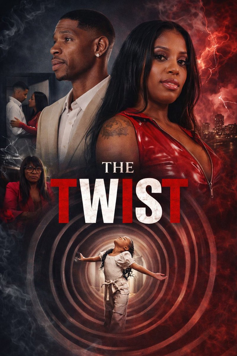 princesssamonia's tweet photo. Get your favorite snack, light a candle, snuggle up, and stay tuned for the heart throbbing psychological thriller "The Twist" written, created, and produced by Nina S. Allen directed by MikMel100 aka Kahi Elliott https://t.co/DAU7WzwLWN