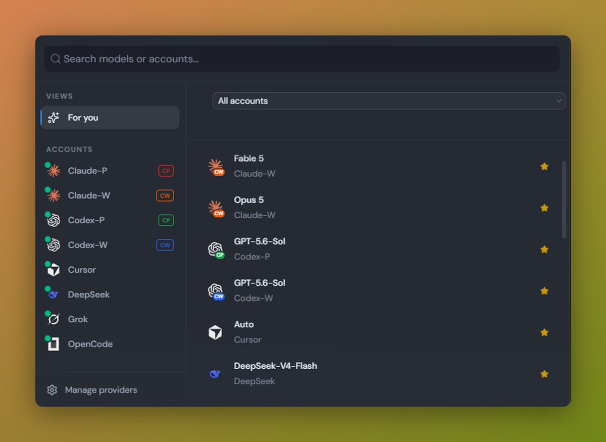 toolportapp's tweet photo. https://t.co/GlUK52L0lE beta 7 is out.

Bring your own DeepSeek API key. Run it next to Claude, Codex, and all your other AI subscriptions. Same desktop app, one familiar experience across every provider.

Free. Open source. https://t.co/MJy85lC5U6