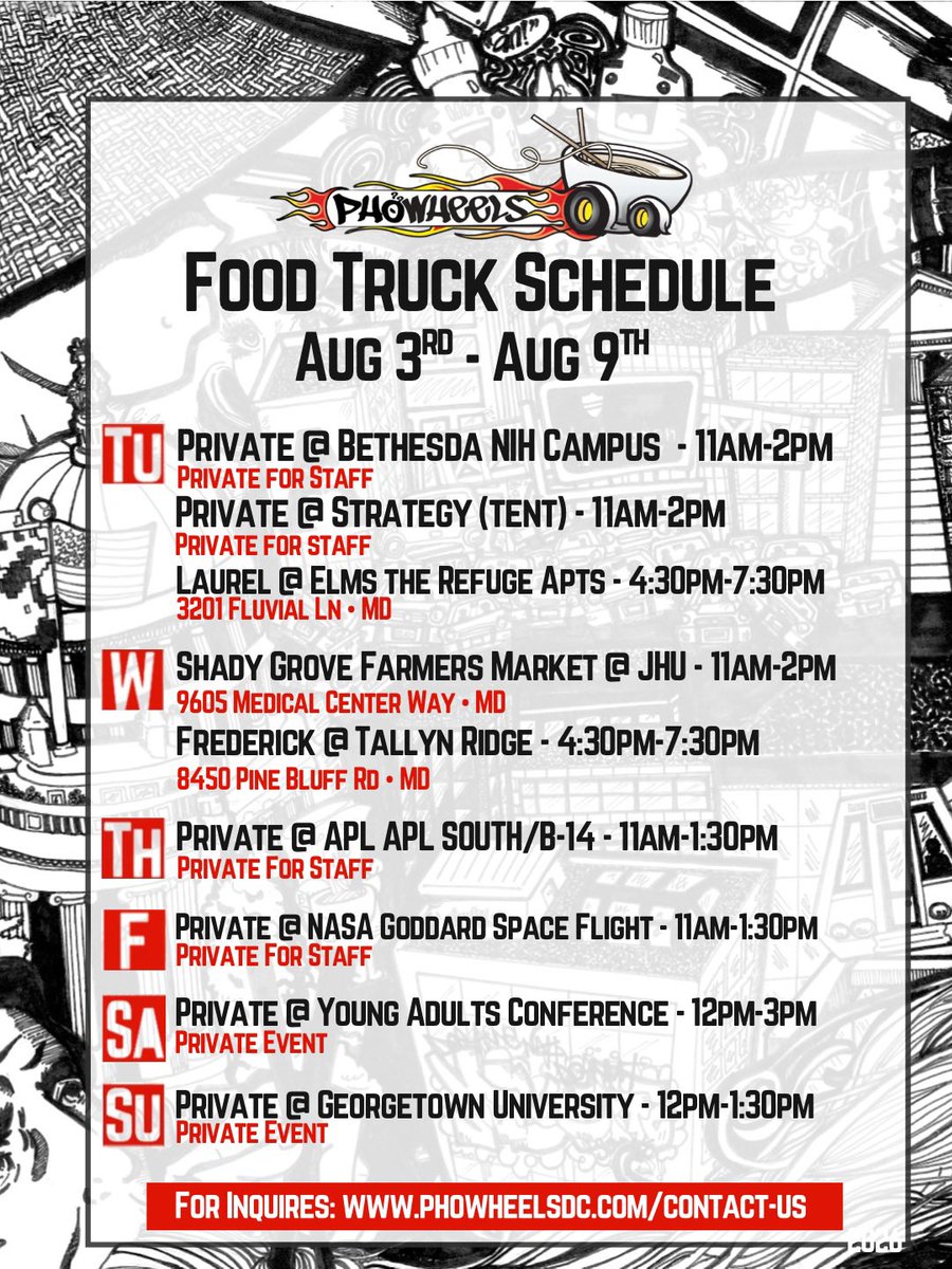 PhoWheels's tweet photo. Come find us this week !!!

📍 15707 Old Columbia Pike, Burtonsville,

📍 1309 5th St NE Washington, DC

📍 1731 Crystal Dr. Arlington, VA 

#dmv #dmvfood #dmvfoodie #dceats #pho https://t.co/h1wcI8x4JT
